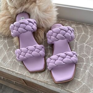 Women's Braided Sandals - Purple